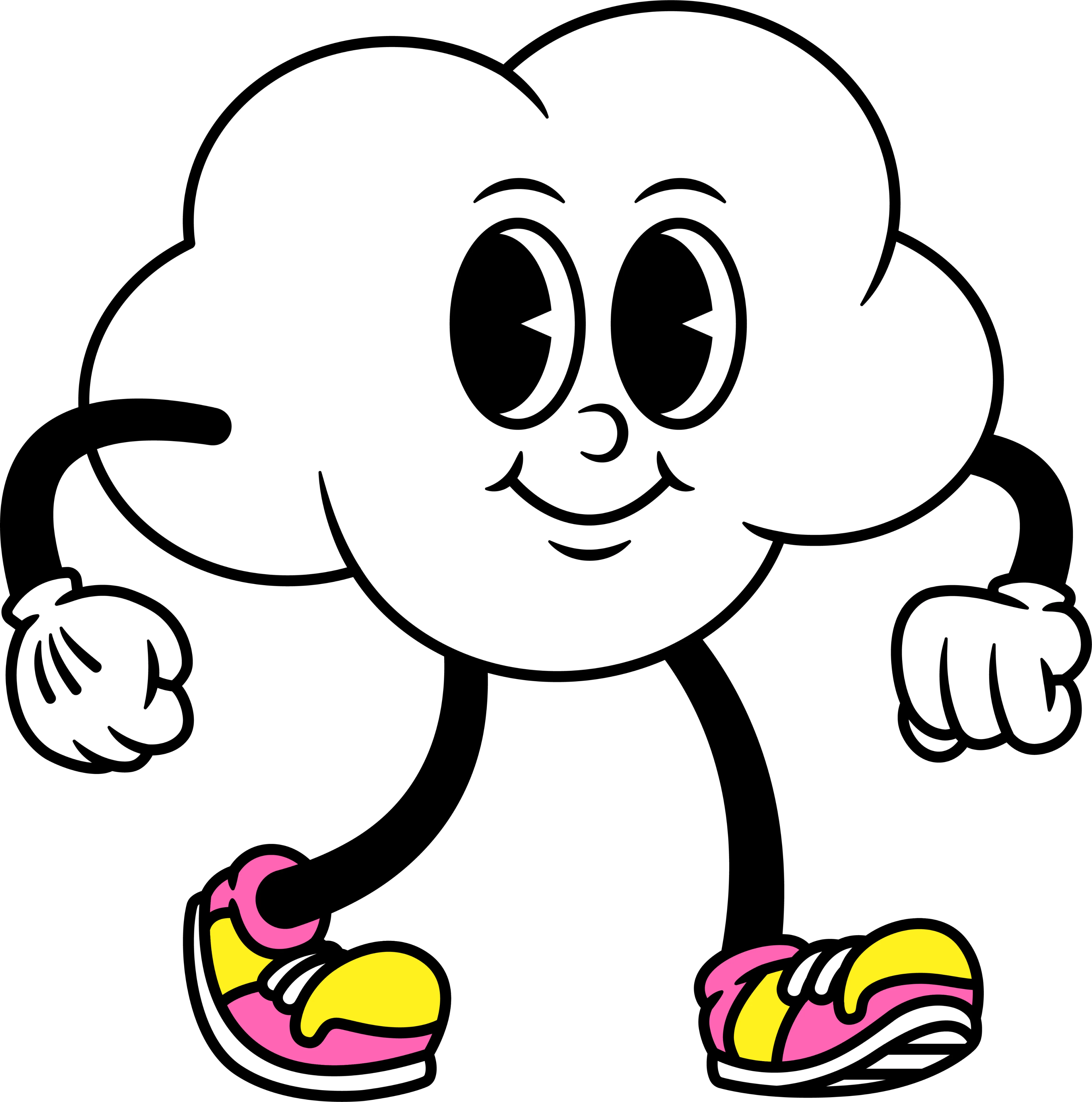 Cloud cartoon character